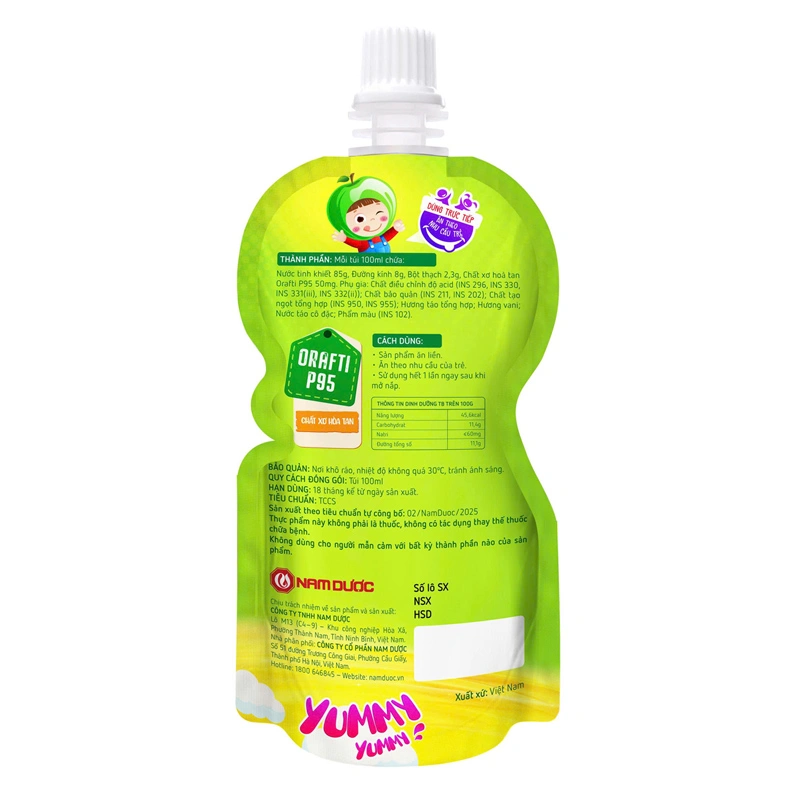 Thạch Ích Nhi bổ sung chất xơ hương trái cây, 100 ml dạng thạch (từ 2 tuổi) 2